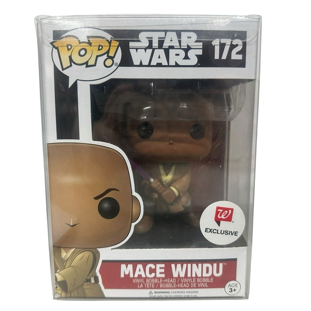 Funko POP! Star Wars Mace Windu Walgreens Exc #172 W/pop Protector